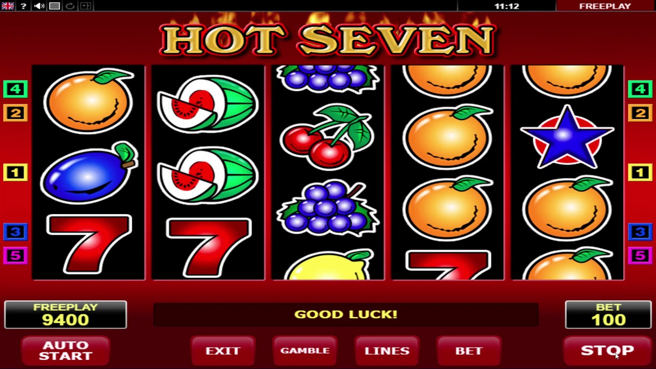 Free online sizzling sevens slots